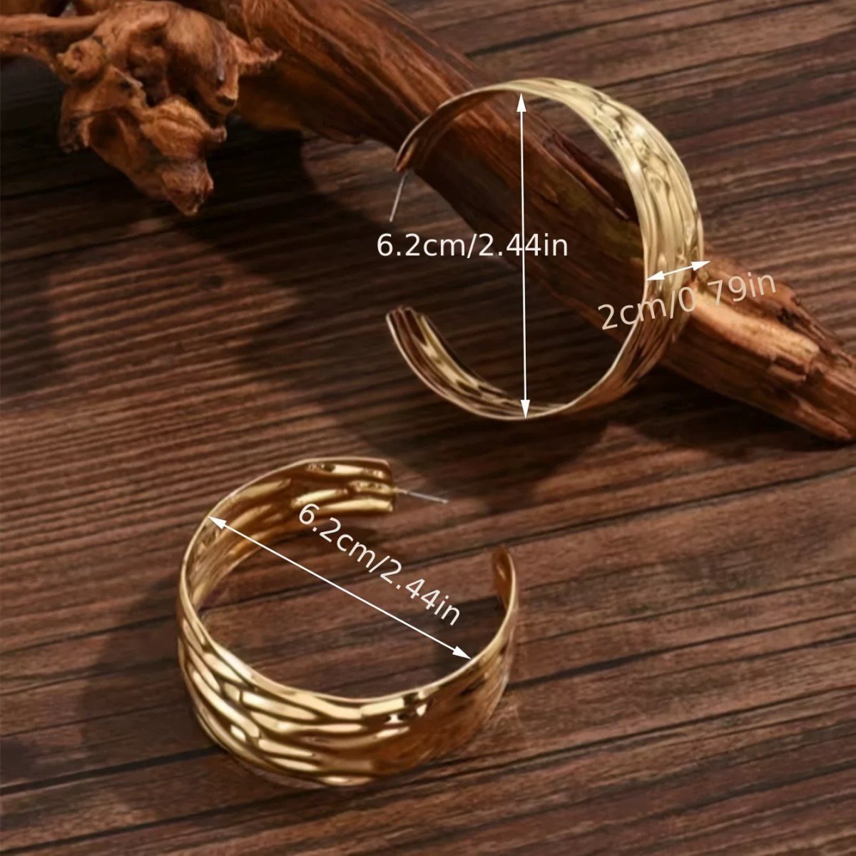 Bold Statement  Gold Hoop Earrings